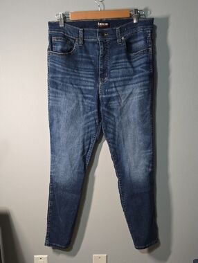 Kirkland Signature Jeans Women's Size 14 Navy Blue Denim Jeans High Rise Skinny